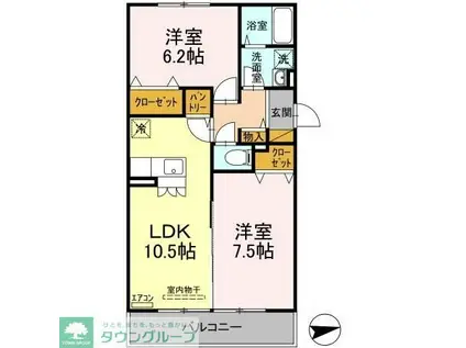 クリアコート(2LDK/3階)の間取り写真