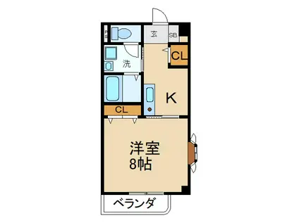 アメニティステーション東山(1K/5階)の間取り写真