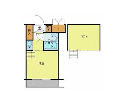 ハローレジデンス西葛西(ワンルーム/5階)の間取り写真