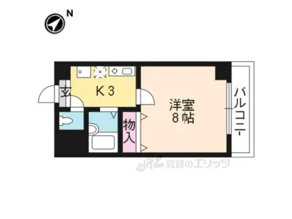 グッドライフ南草津1(1K/5階)の間取り写真