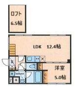 フェリエール南常盤台(1LDK/5階)の間取り写真