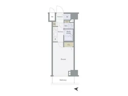 トーシンフェニックス方南町弐番館(1K/4階)の間取り写真