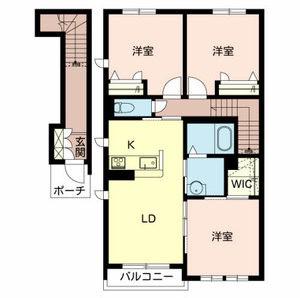 GALA GARDENS(3LDK/2階)の間取り写真