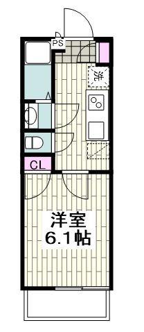 クレイノラ メゾン根岸(1K/2階)の間取り写真