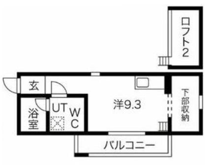 CASA CIRUELA(ワンルーム/2階)の間取り写真