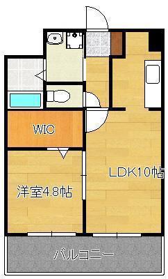 アルカーノ(1LDK/8階)の間取り写真