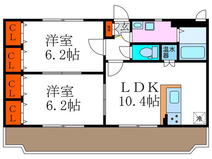 SAISEI(2LDK/3階)の間取り写真