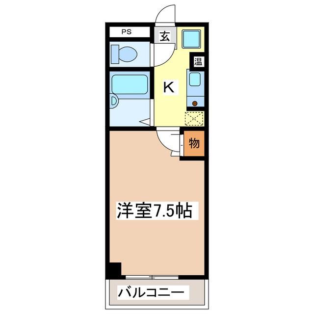 SKマンション(1K/1階)の間取り写真