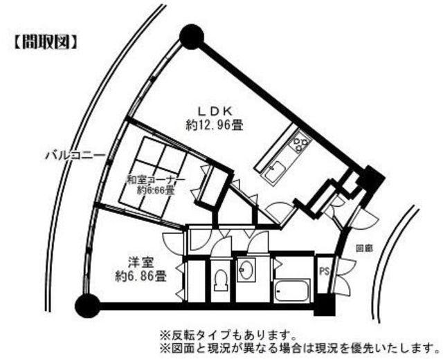 新田ビレッジパインビュー館(2LDK/1階)の間取り写真