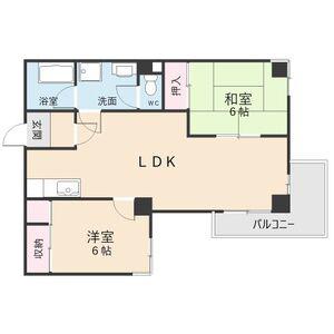 ライフメゾン瑞光園(2LDK/3階)の間取り写真