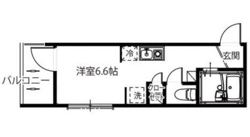 MELDIA大谷口(1K/3階)の間取り写真