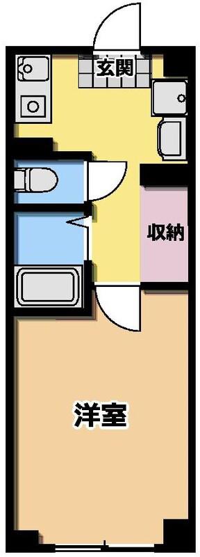 ヨウコースクウェア蕨(1K/1階)の間取り写真