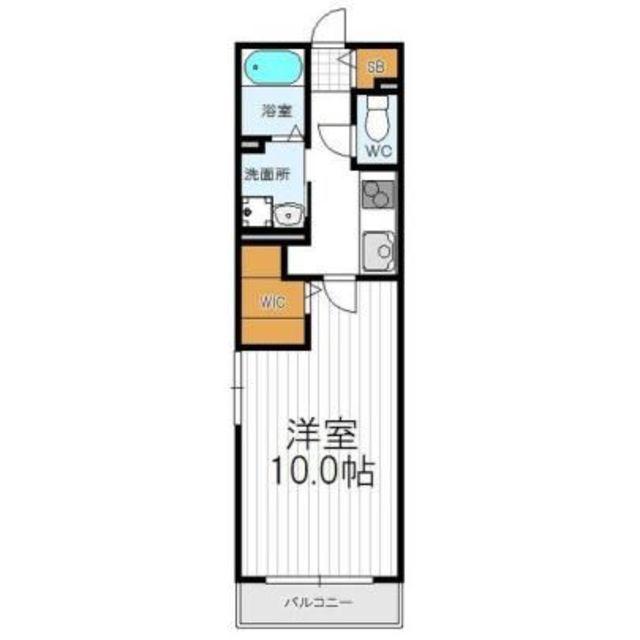 ウィズハイムASAKURA(1K/1階)の間取り写真
