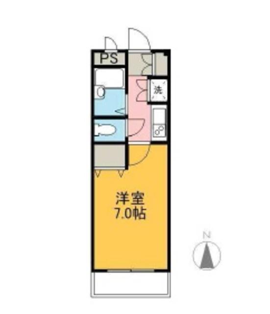 メゾンクレール(1K/1階)の間取り写真