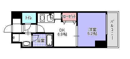 レキシントン・スクエア桜坂(1DK/3階)の間取り写真