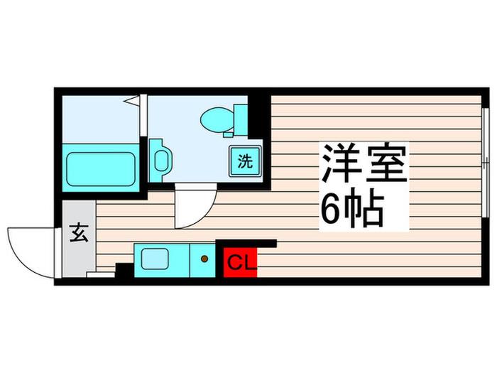 クレサージュ西新井(ワンルーム/3階)の間取り写真