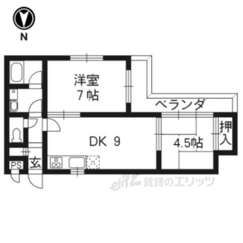 センチュリープラザ(2LDK/3階)の間取り写真
