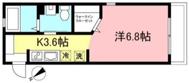 アナム上高井戸(1K/3階)の間取り写真