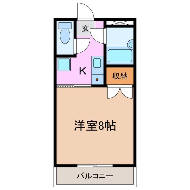 リバーサイドミキムラ(1K/1階)の間取り写真