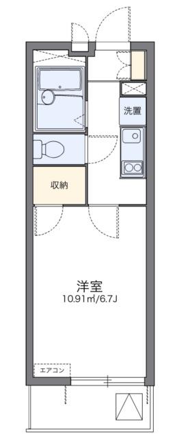 レオパレスMAKEARROWIII(1K/3階)の間取り写真