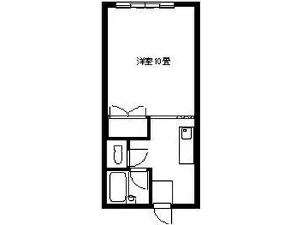 メゾン御幸(ワンルーム/1階)の間取り写真