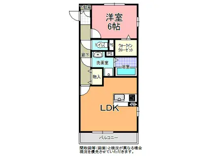 FRANCHISE HOUSE(1LDK/2階)の間取り写真