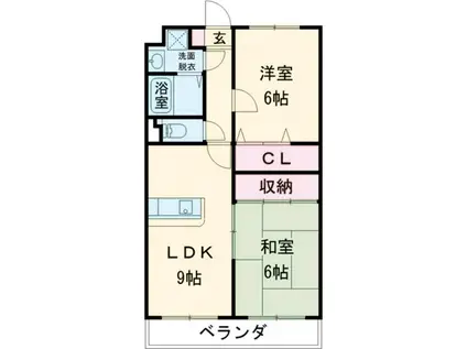 エクセレントM2(2LDK/3階)の間取り写真