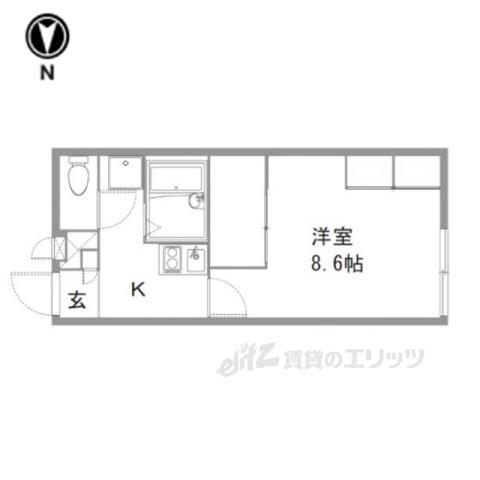 レオパレスプルメリア(1K/2階)の間取り写真