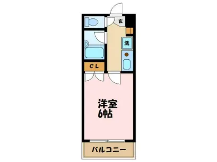 スカイコートよみうりランド第2(1K/3階)の間取り写真