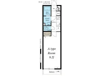 GRANDE PORTE(1K/2階)の間取り写真
