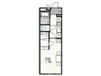 レオパレスひいらぎ南(1K/2階)の間取り写真