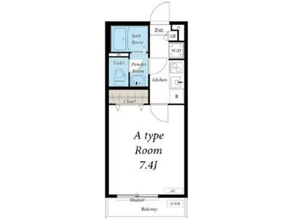 リブリ・きりんホーム(1K/3階)の間取り写真