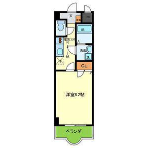 ルミエール八尾II(1K/3階)の間取り写真
