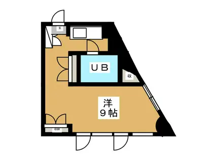 朝霞ロイヤルコーポ(ワンルーム/4階)の間取り写真