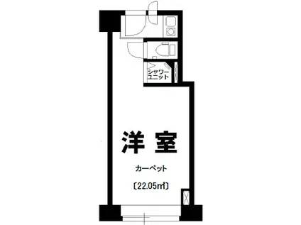 ニューステイトメナーOC(ワンルーム/7階)の間取り写真