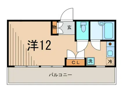 STDRAGON(ワンルーム/2階)の間取り写真