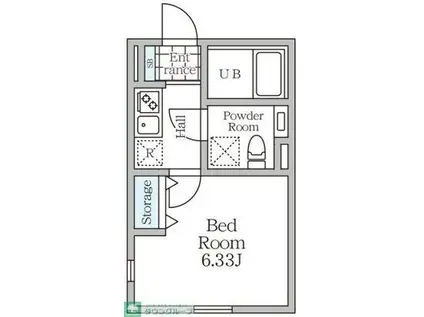 グランヴィル永福町(1K/3階)の間取り写真