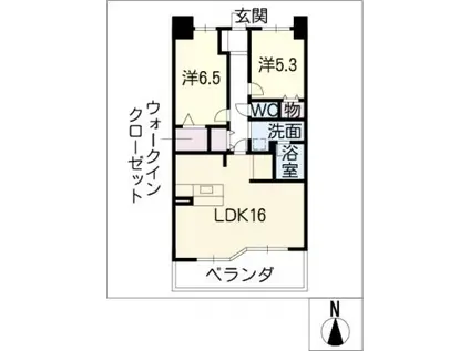AVANTY TOKUGAWA(2LDK/4階)の間取り写真