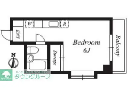 SMICA ECO BASE つつじヶ丘(ワンルーム/2階)の間取り写真