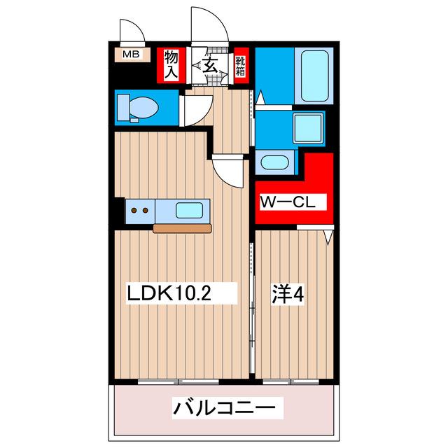 グランメゾン・旭(1LDK/1階)の間取り写真