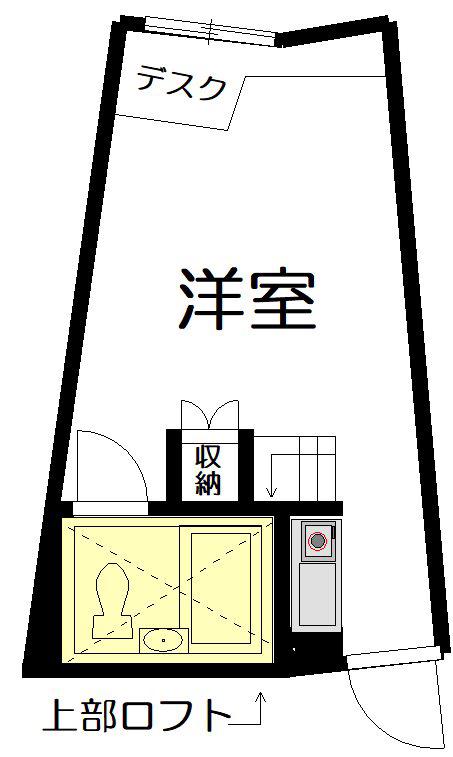 早稲田ステューデンス(ワンルーム/2階)の間取り写真