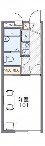 レオパレスMAKOTO(1K/1階)の間取り写真