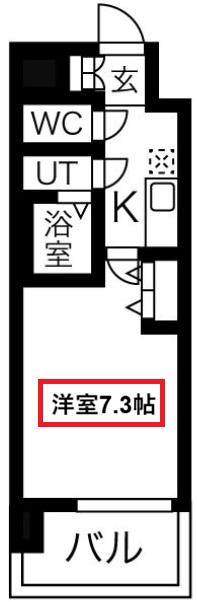 LIVIAZ SHIN-OSAKA CIEL(1K/4階)の間取り写真