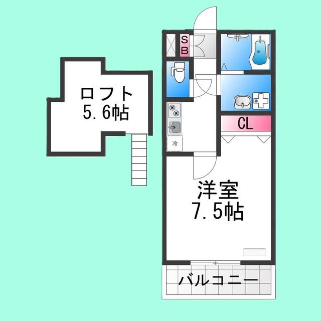 T&S・KITAHANADA(1K/1階)の間取り写真