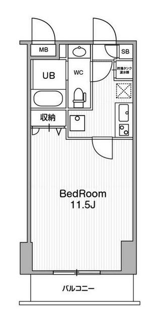 アーバンフラッツ池袋プレミアム(1K/26階)の間取り写真