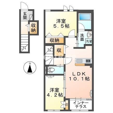 DEAR DREAMIII(2LDK/2階)の間取り写真