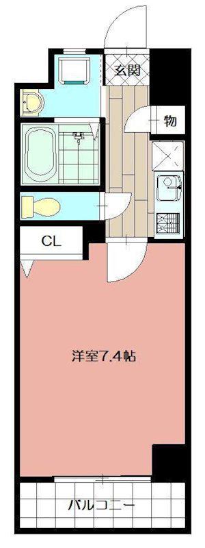 LE GRAND BLUE QUATRE(1K/2階)の間取り写真