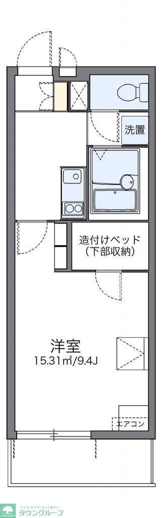 レオパレスルーチェ4(1K/2階)の間取り写真