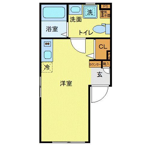 KOUSOU秋葉原(ワンルーム/4階)の間取り写真