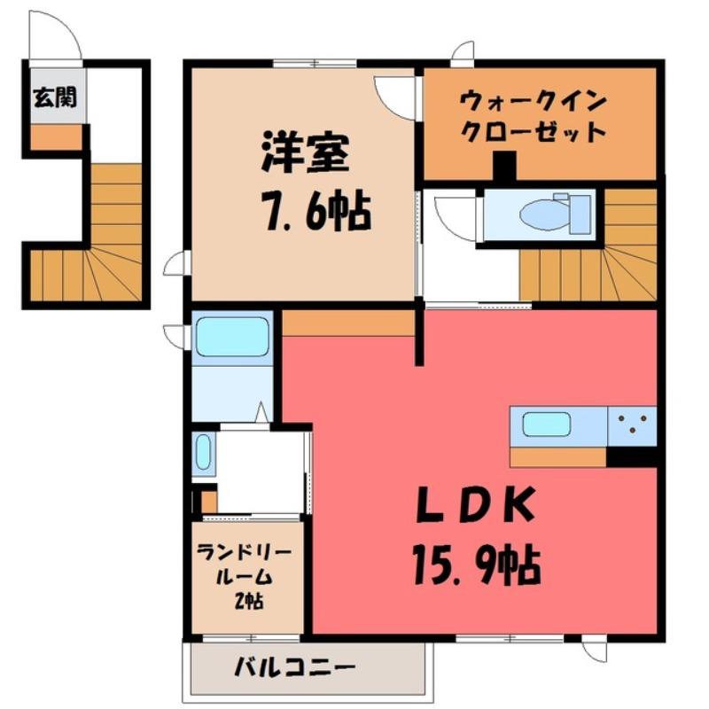 サンモール(1SLDK/2階)の間取り写真